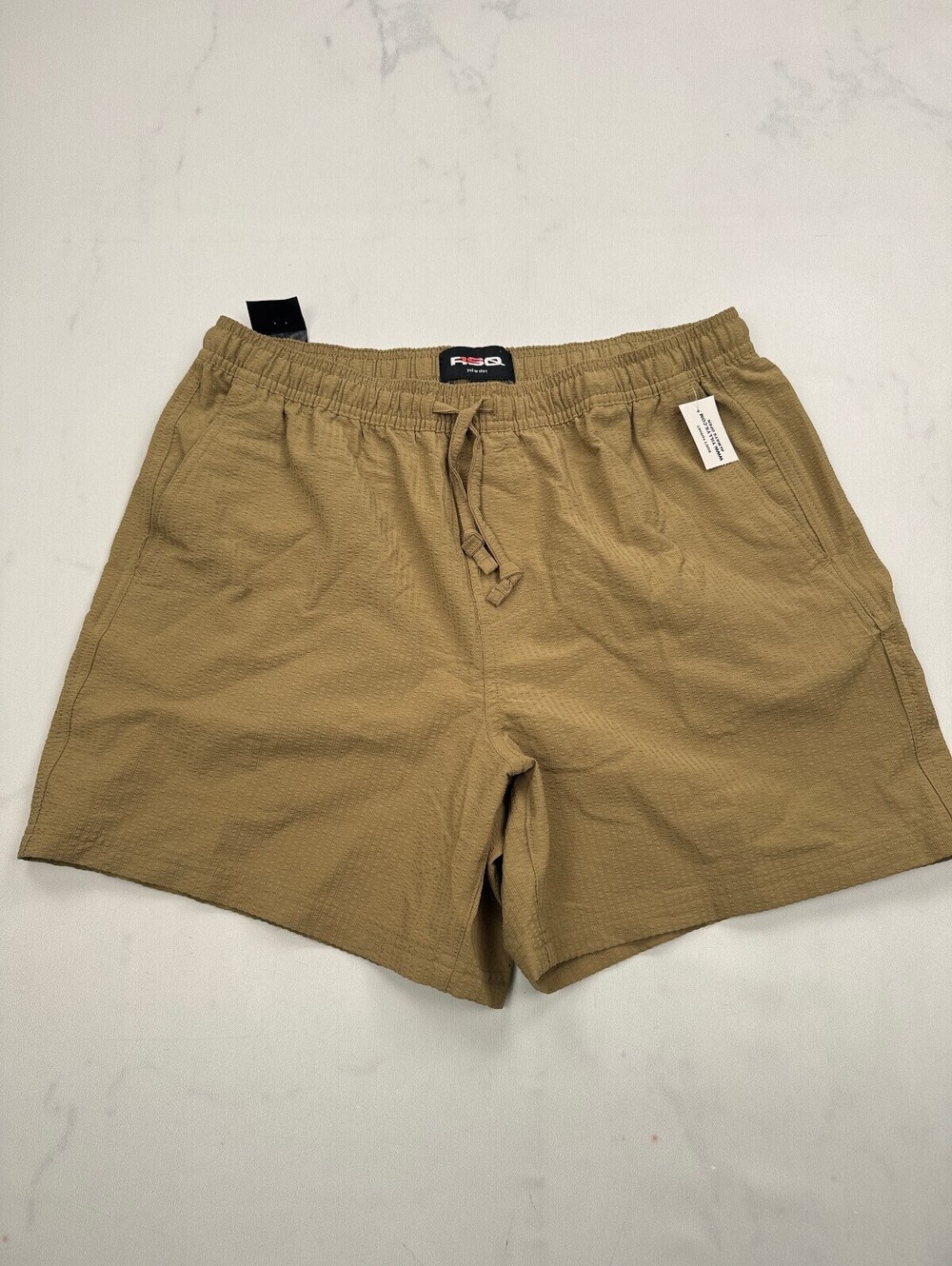 RSQ Elastic Waist Shorts Khaki Recent Pull-On Weekend - Mens M
